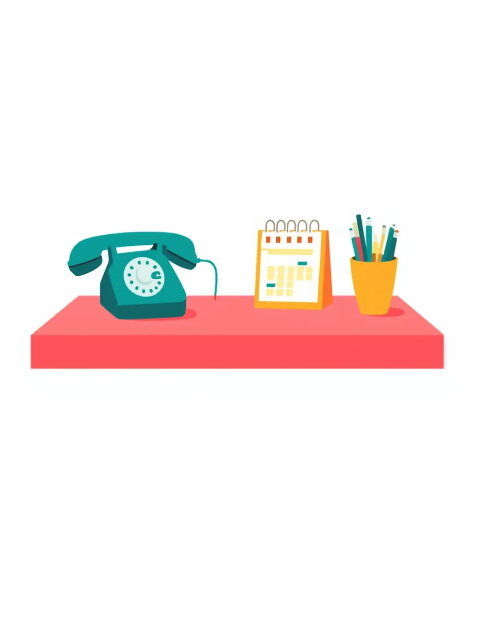 Tag der Bürofachkräfte: Farbenfrohe Illustration