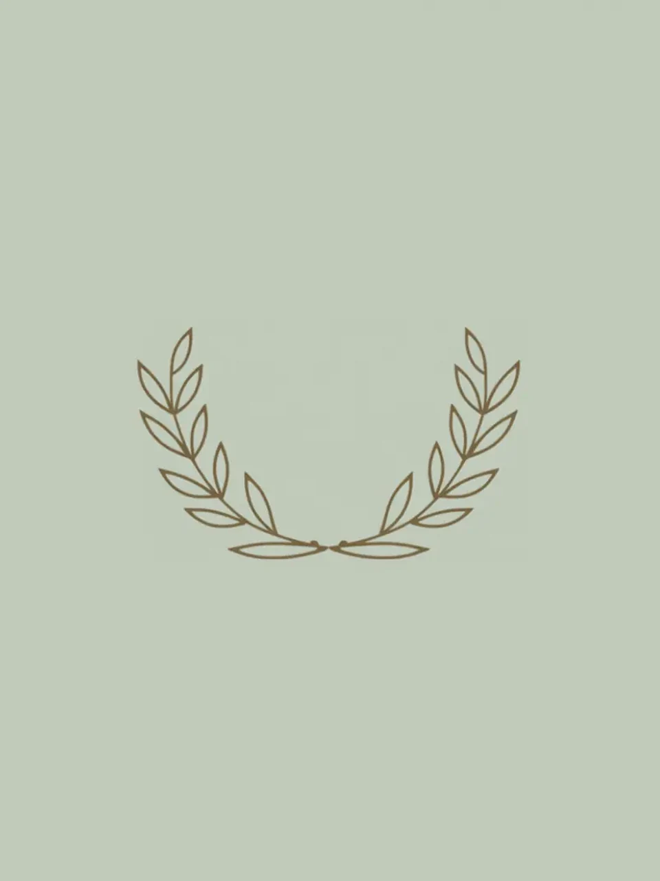 Minimalistische Lorbeerzeichnung