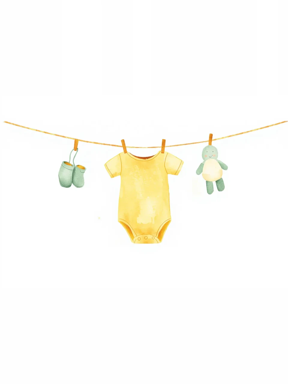 Babyparty: Aquarellmotiv