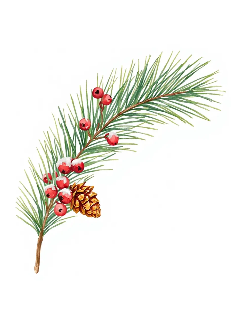 Weihnachten: Aquarellmotiv