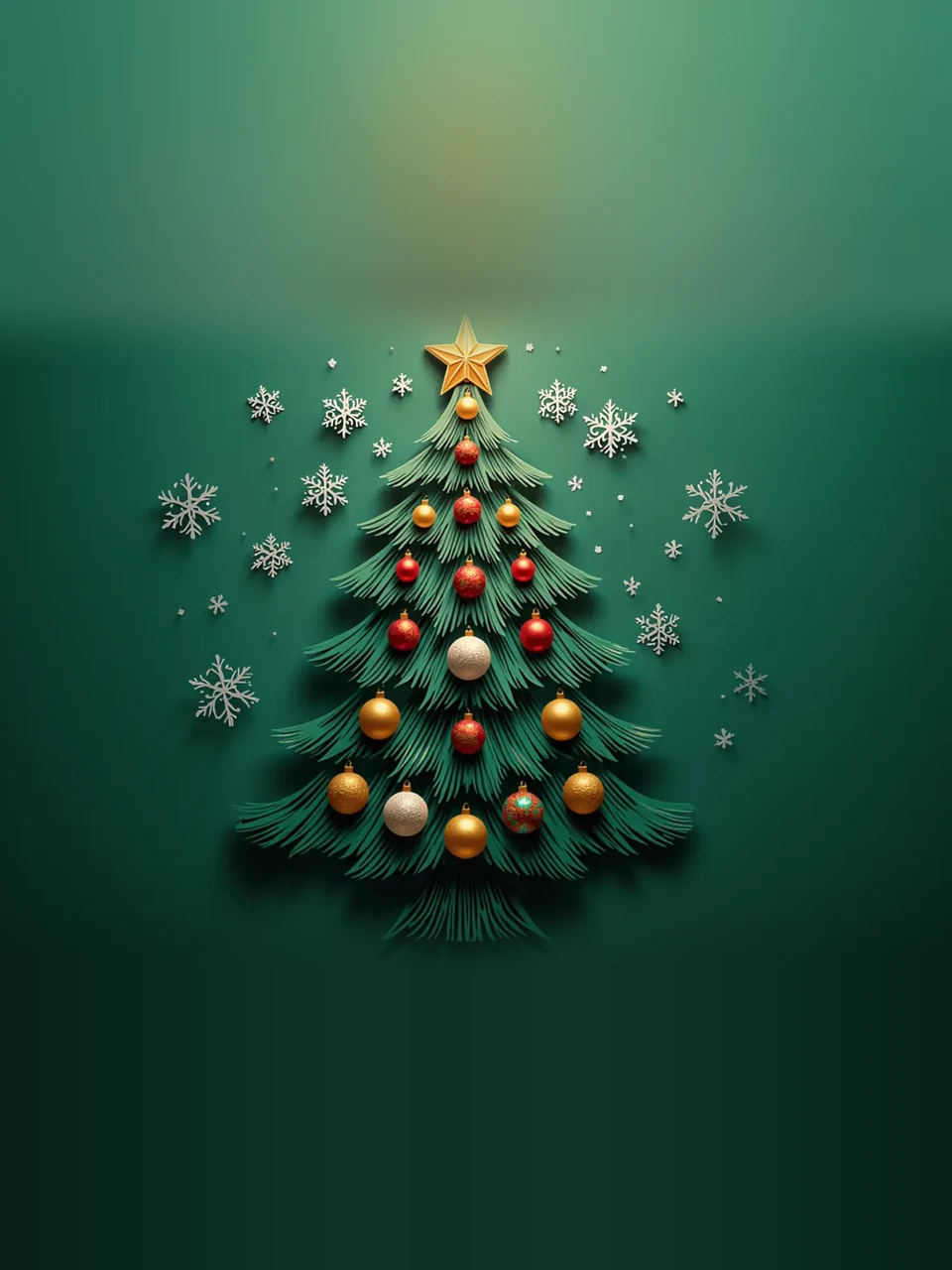 Weihnachten: Mehrlagige Illustration