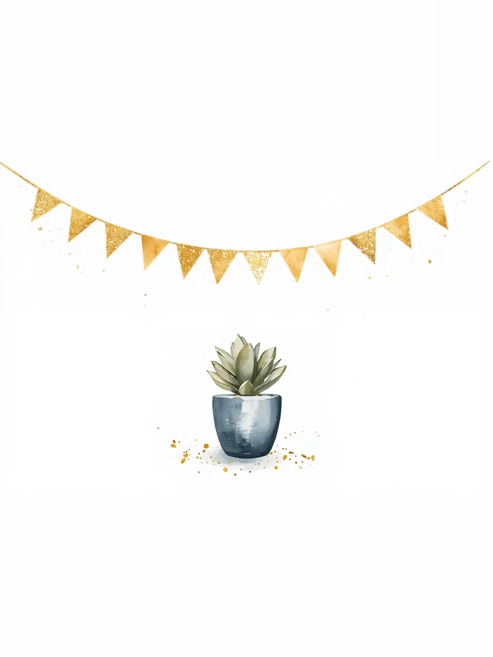 Firmenjubiläum: Aquarellmotiv
