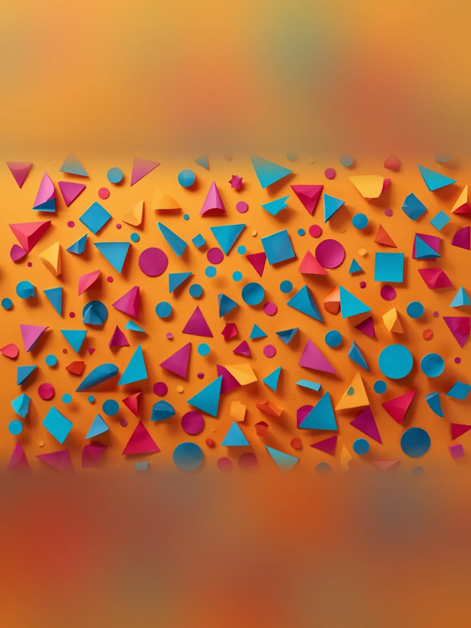 Buntes geometrisches Konfetti