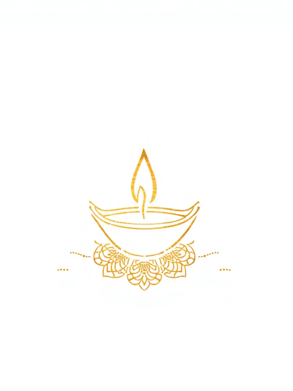 Diwali: Zartes dekoratives Motiv