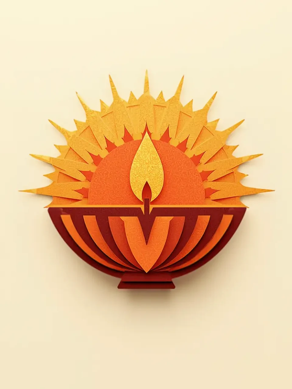 Diwali: Mehrlagige Illustration