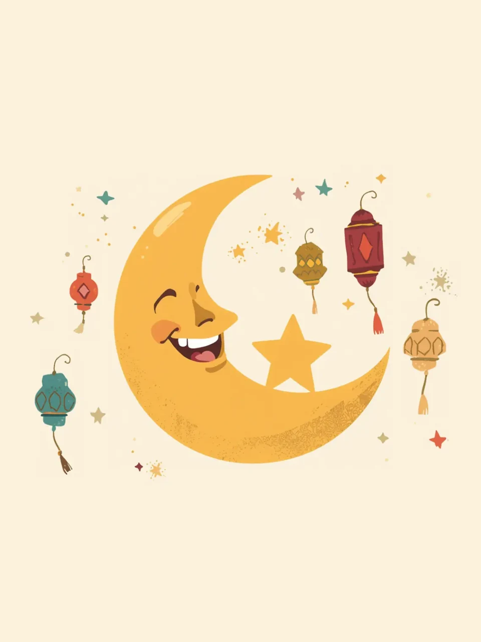 Eid: Farbenfrohe Illustration