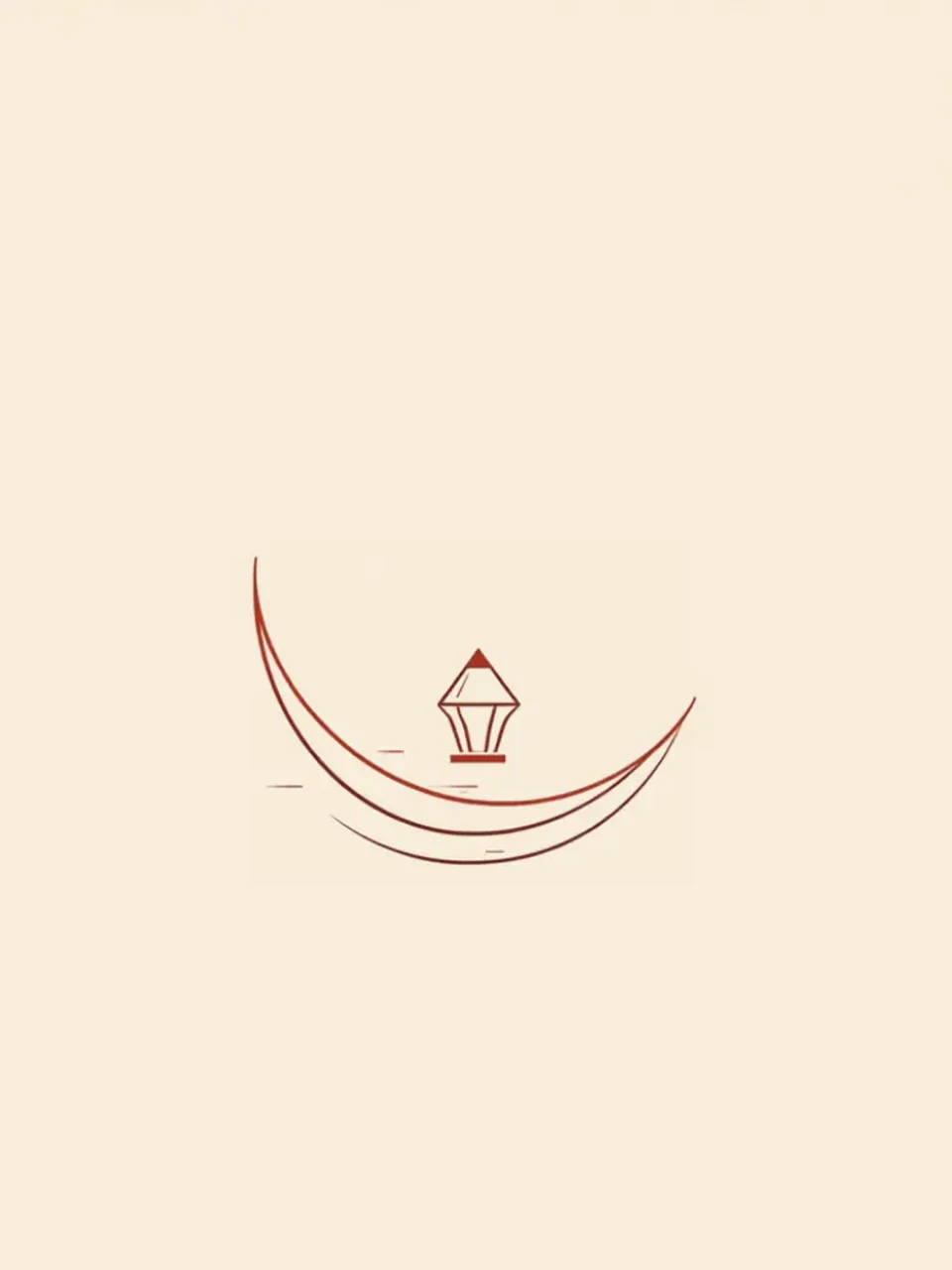 Eid: Minimalistische Linienzeichnung