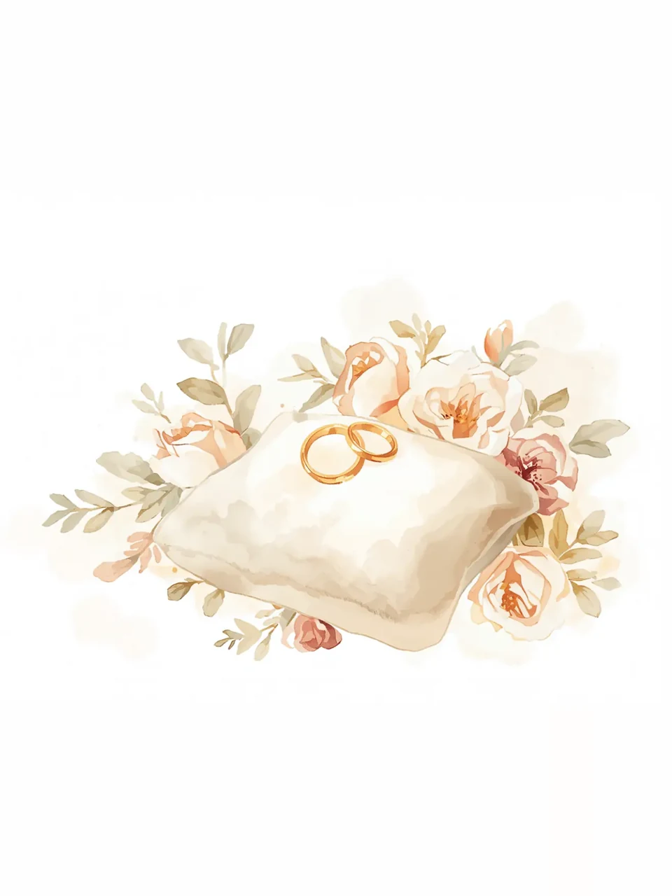 Verlobung: Aquarellmotiv