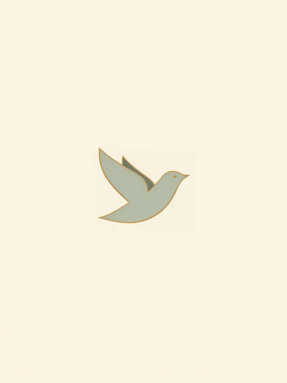 Minimalistischer fliegender Vogel