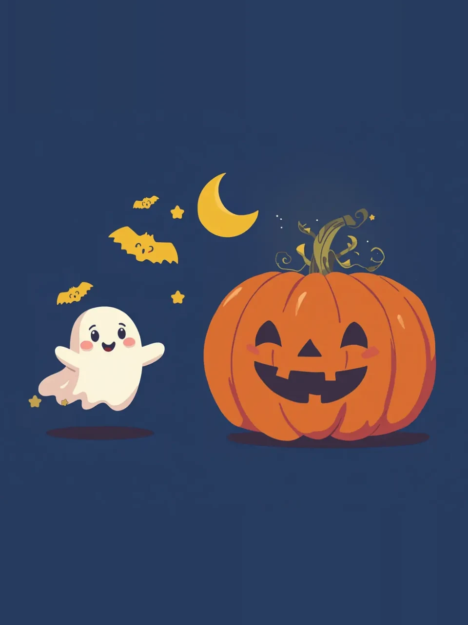 Halloween: Farbenfrohe Illustration