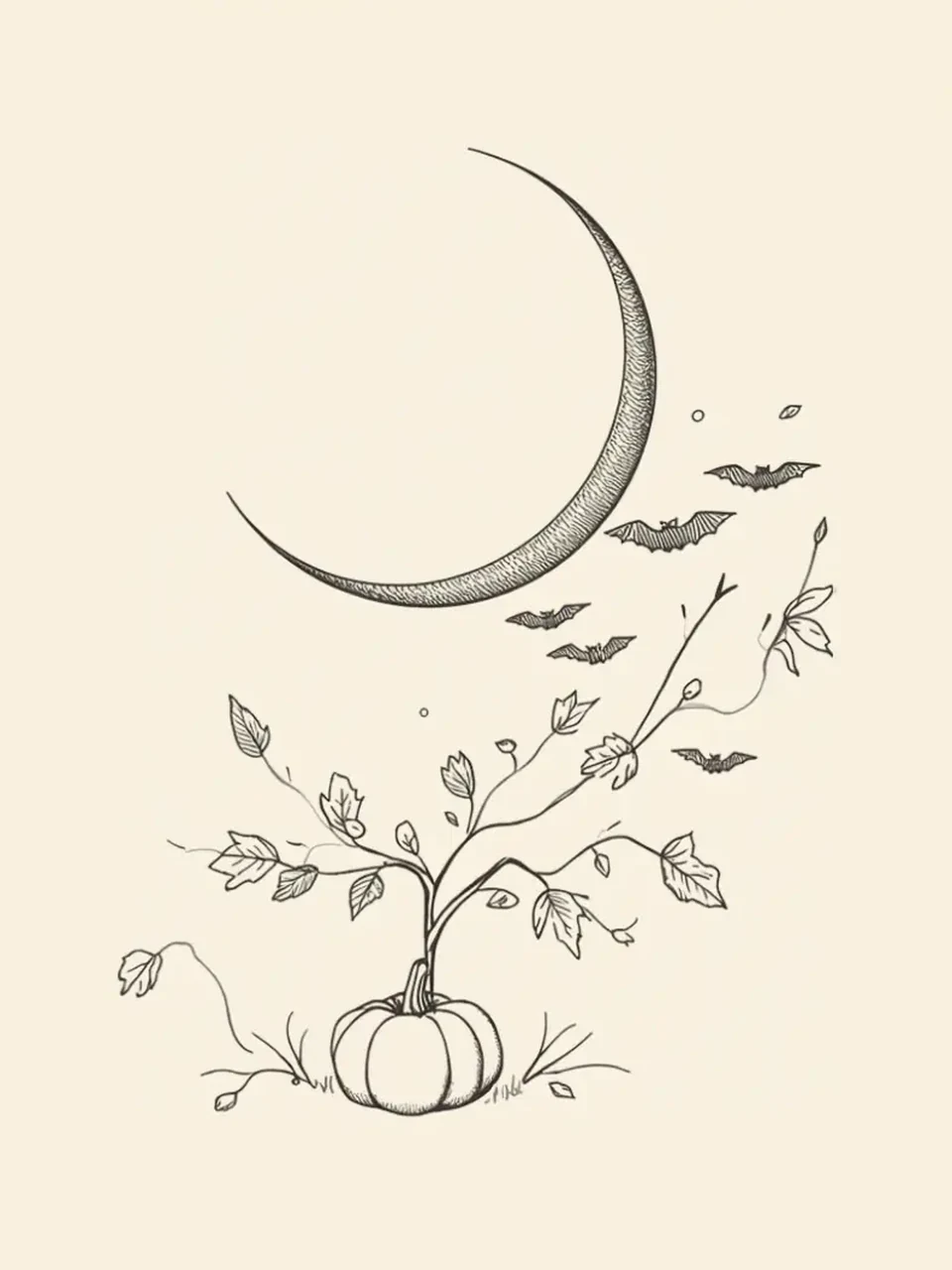 Halloween: Zartes dekoratives Motiv