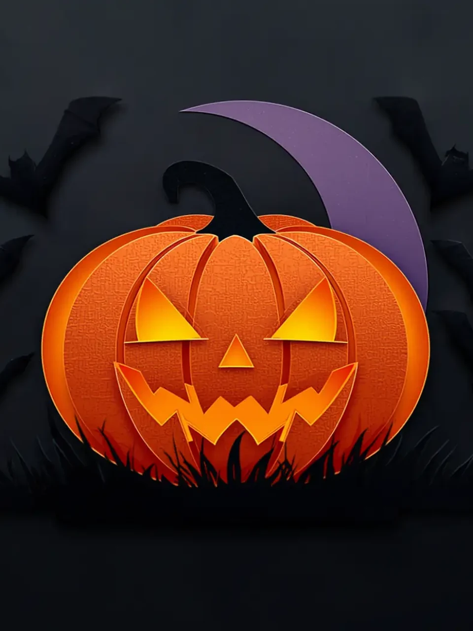 Halloween: Mehrlagige Illustration