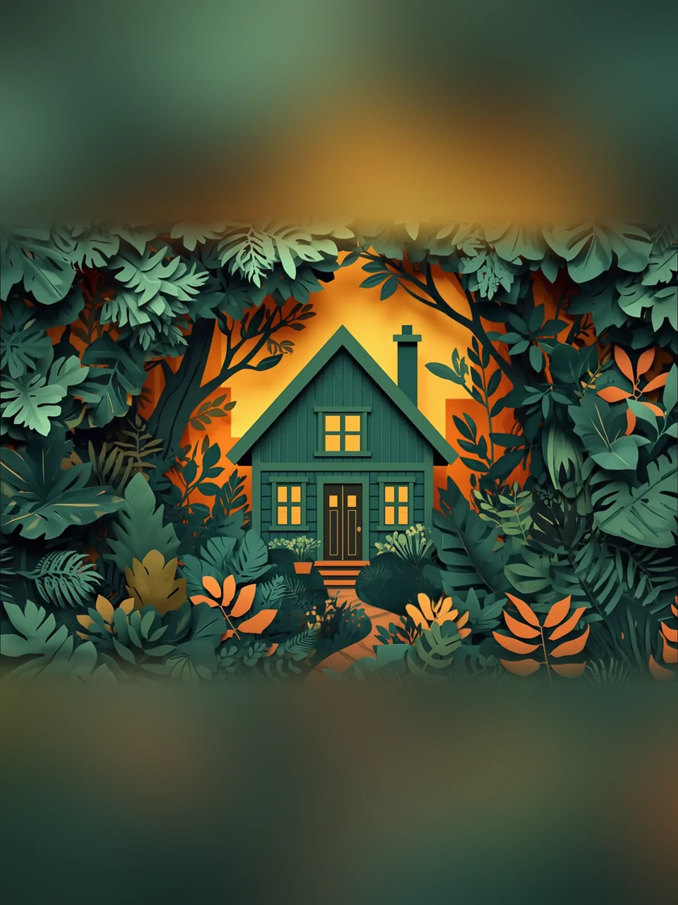Einweihung: Mehrlagige Illustration