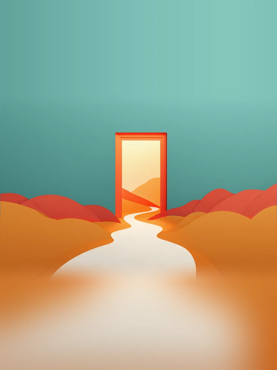 Erster Arbeitstag: Mehrlagige Illustration