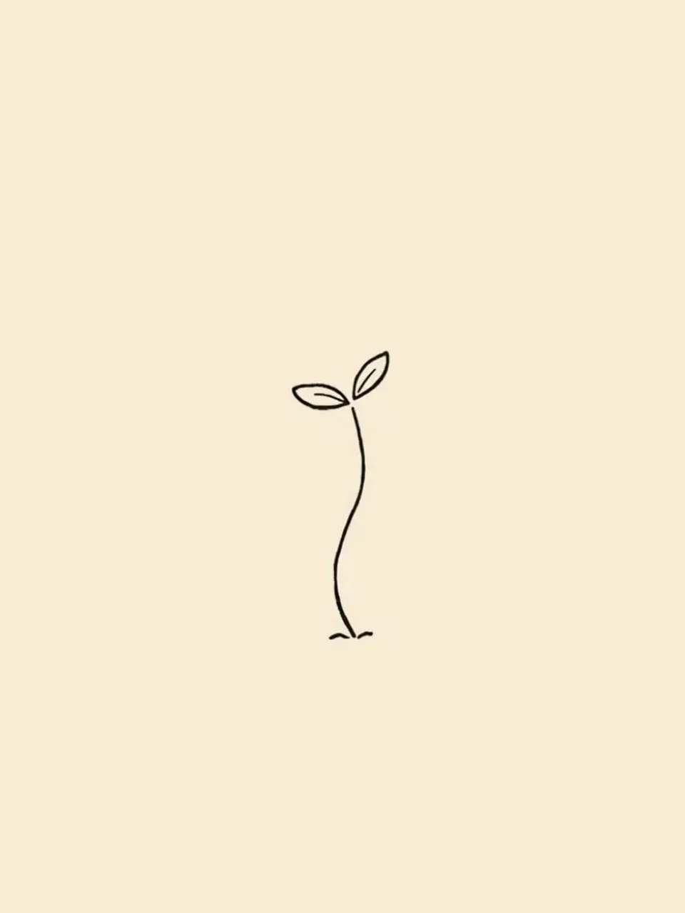 Erster Arbeitstag: Minimalistische Linienzeichnung