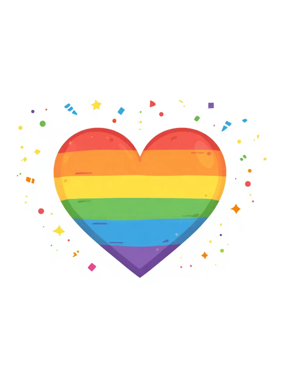 Pride: Farbenfrohe Illustration