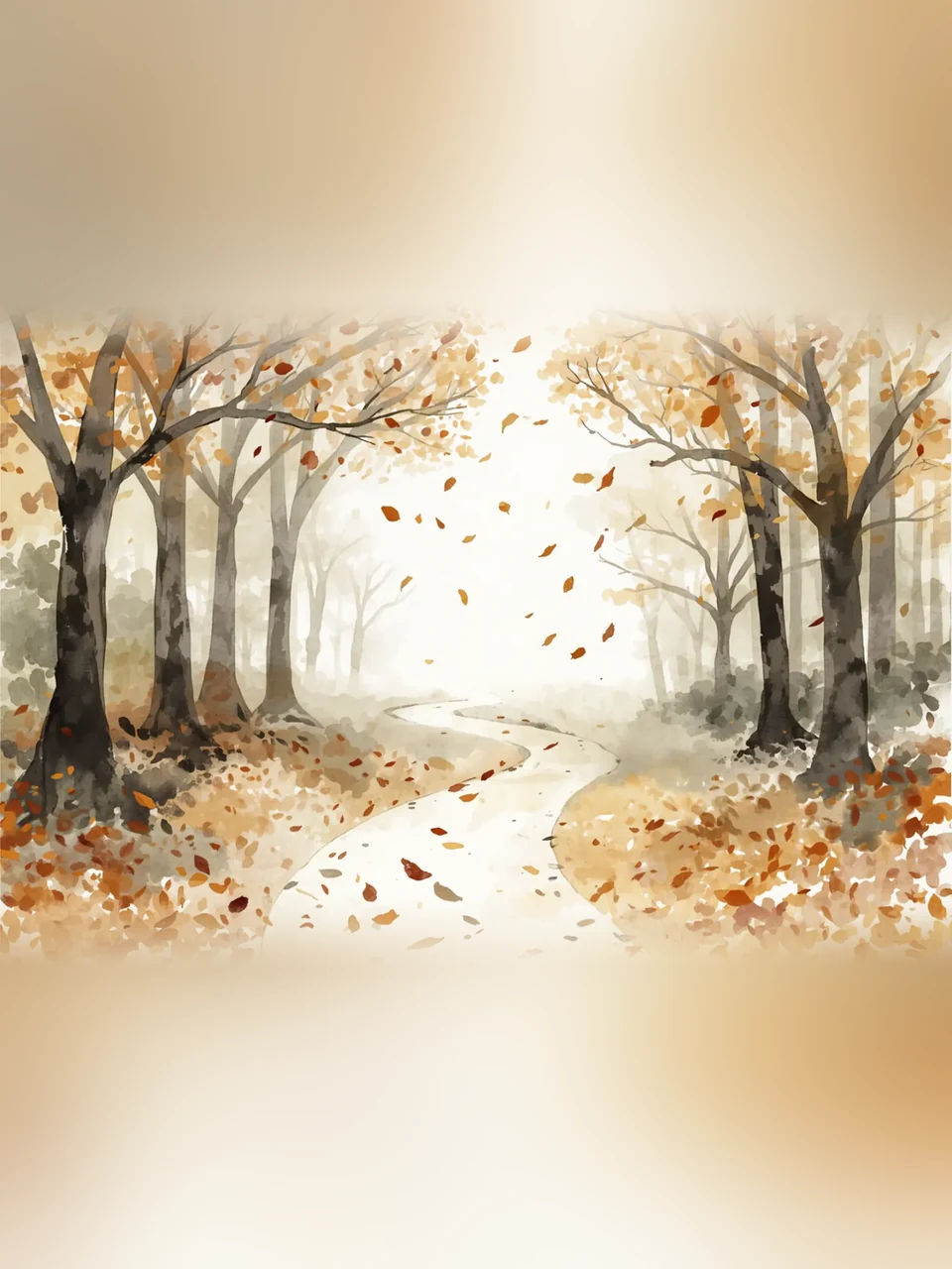 Abschied bei Umstrukturierung: Aquarellmotiv