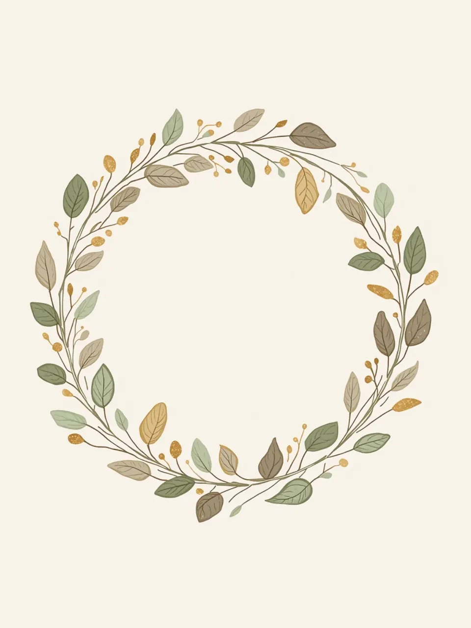 Salbei-goldener Blätterkranz