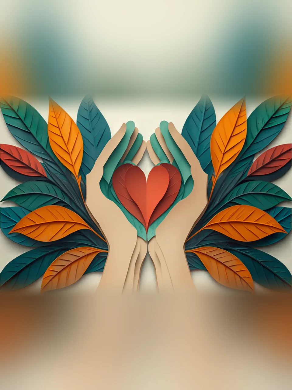 Ehrenamtliches Engagement: Mehrlagige Illustration