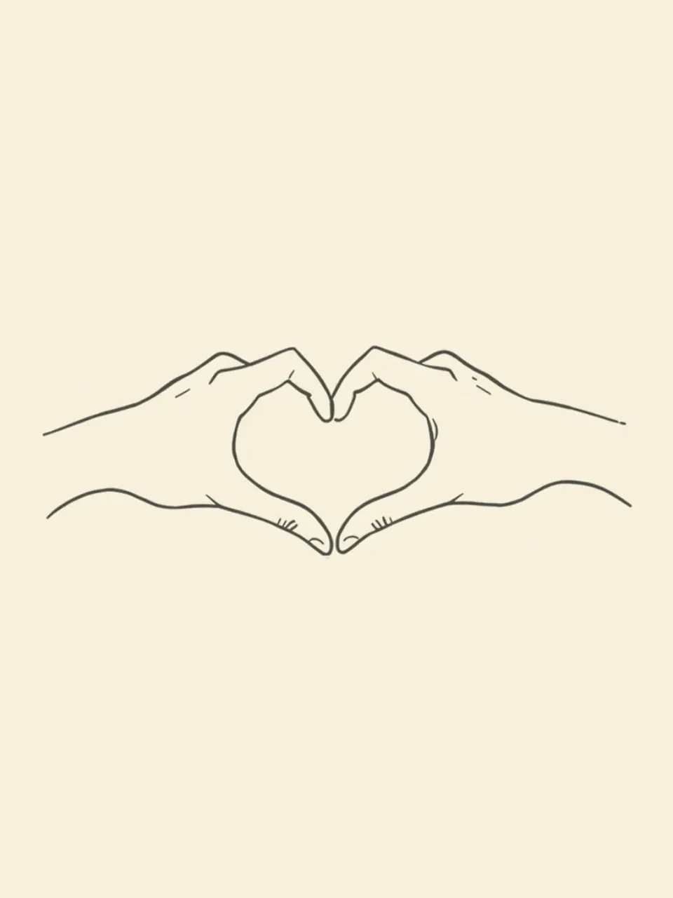 Ehrenamtliches Engagement: Minimalistische Linienzeichnung