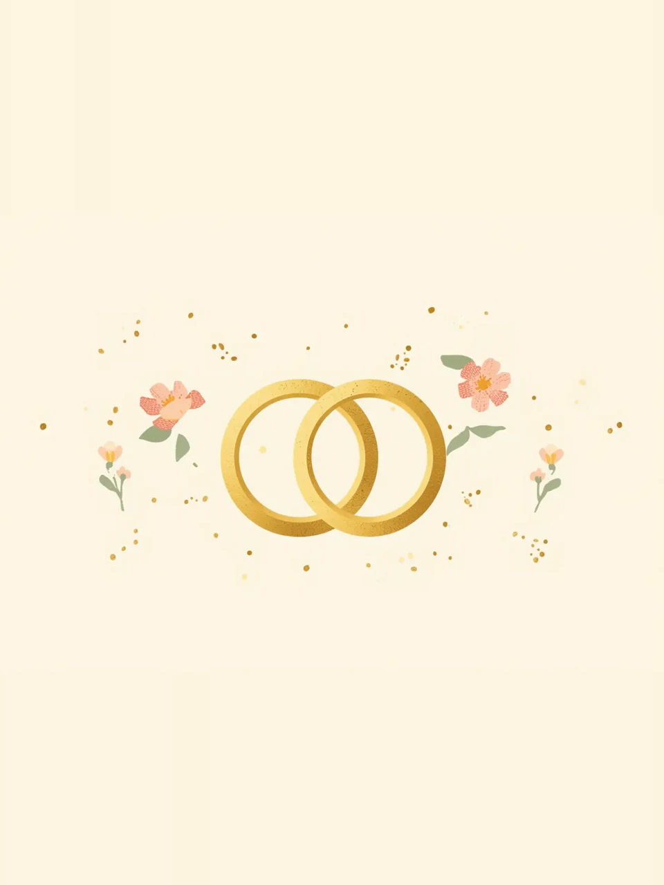 Hochzeit: Farbenfrohe Illustration