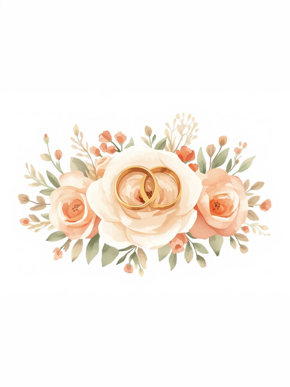 Hochzeitstag: Aquarellmotiv